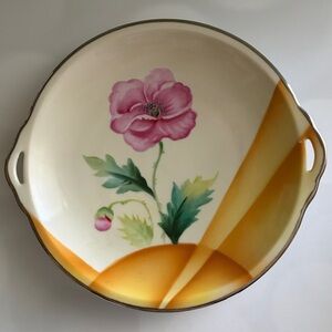 Antique 1918–1926 Noritake Morimura 8" Serving Bowl Art Deco Hand Painted Gilded